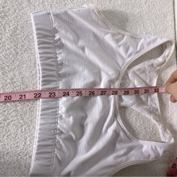 Zyia White Racerback Sports Bra M - Picture 9 of 14